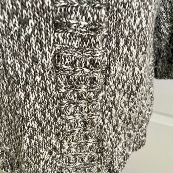 Philosophy By Republic Gray Turtle Neck 3/4 Sleeve Sweater Cardigan Size P/P - Picture 6 of 7